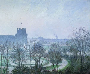 Escarcha blanca, Jardín de las Tullerías, 1900
